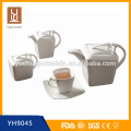 Keramik-Tee und Kaffee-Set mit Teekanne-Set, Zuckertopf und Milchglas
